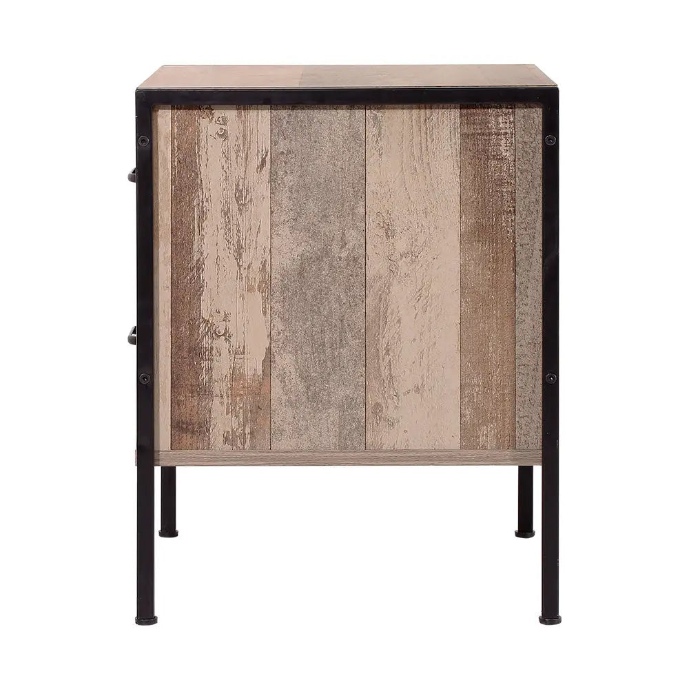 Artiss Bedside Table 2 Drawers - BARNLY - Furniture > Bedroom