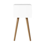 Artiss Bedside Table 2 Drawers - BODIE White - Furniture > Bedroom