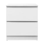 Artiss Bedside Table 2 Drawers - PEPE White - Furniture > Bedroom
