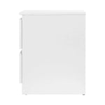 Artiss Bedside Table 2 Drawers - PEPE White - Furniture > Bedroom