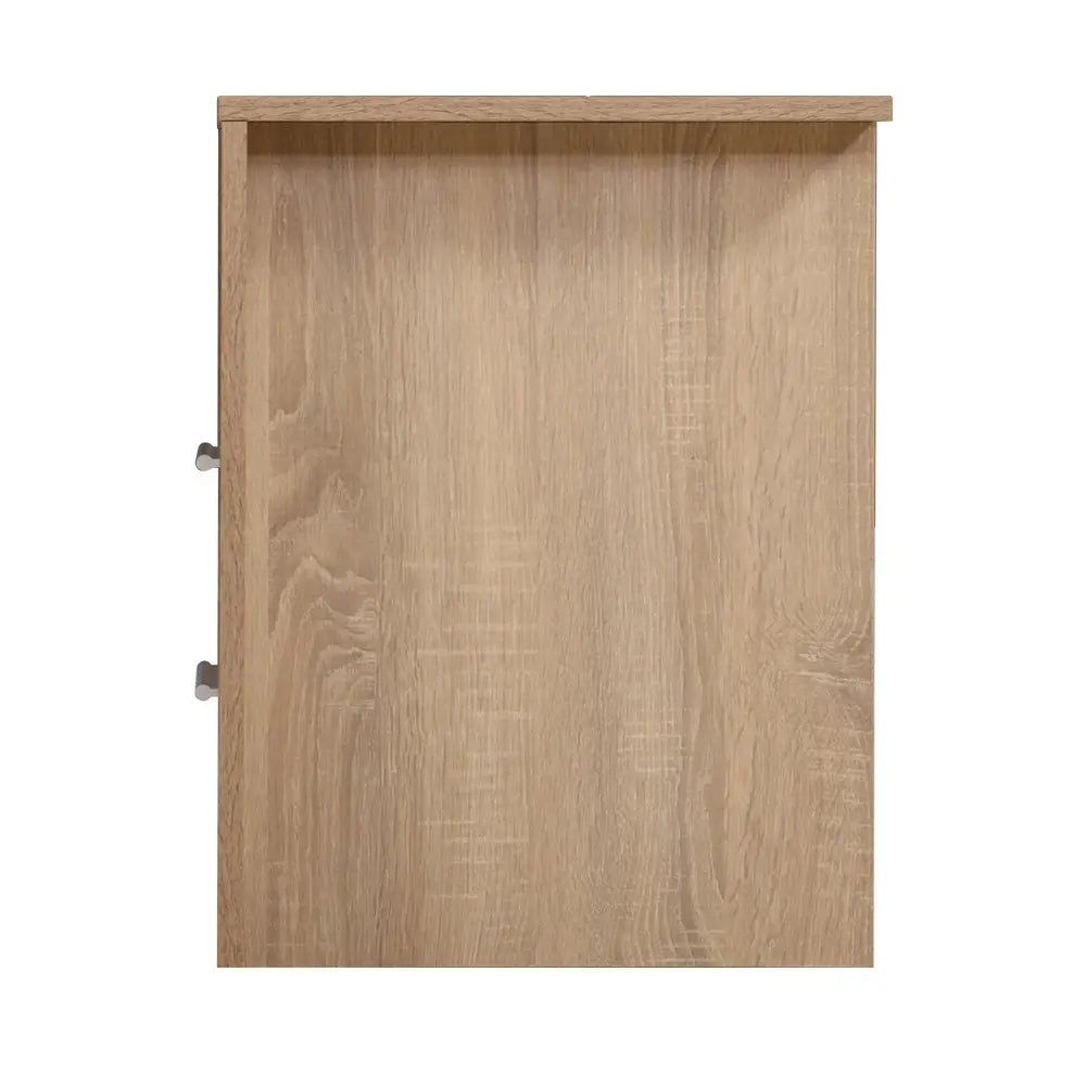 Artiss Bedside Table 2 Drawers with Shelf - TARA Oak - Furniture > Bedroom