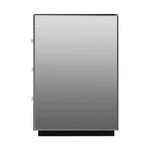 Artiss Bedside Table 3 Drawers Mirrored - PRESIA Grey - Furniture > Bedroom