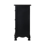 Artiss Bedside Table 3 Drawers Vintage - THYME Black - Furniture > Bedroom