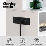 Artiss Bedside Table Nightstand Charging Station - Furniture > Bedroom > Bedside Tables
