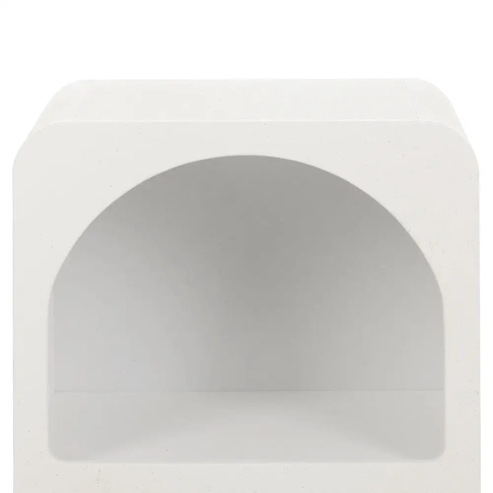 Artiss Bedside Table Shelves Side End Table Storage Nightstand White ARCHED - Furniture > Bedroom > Bedside Tables