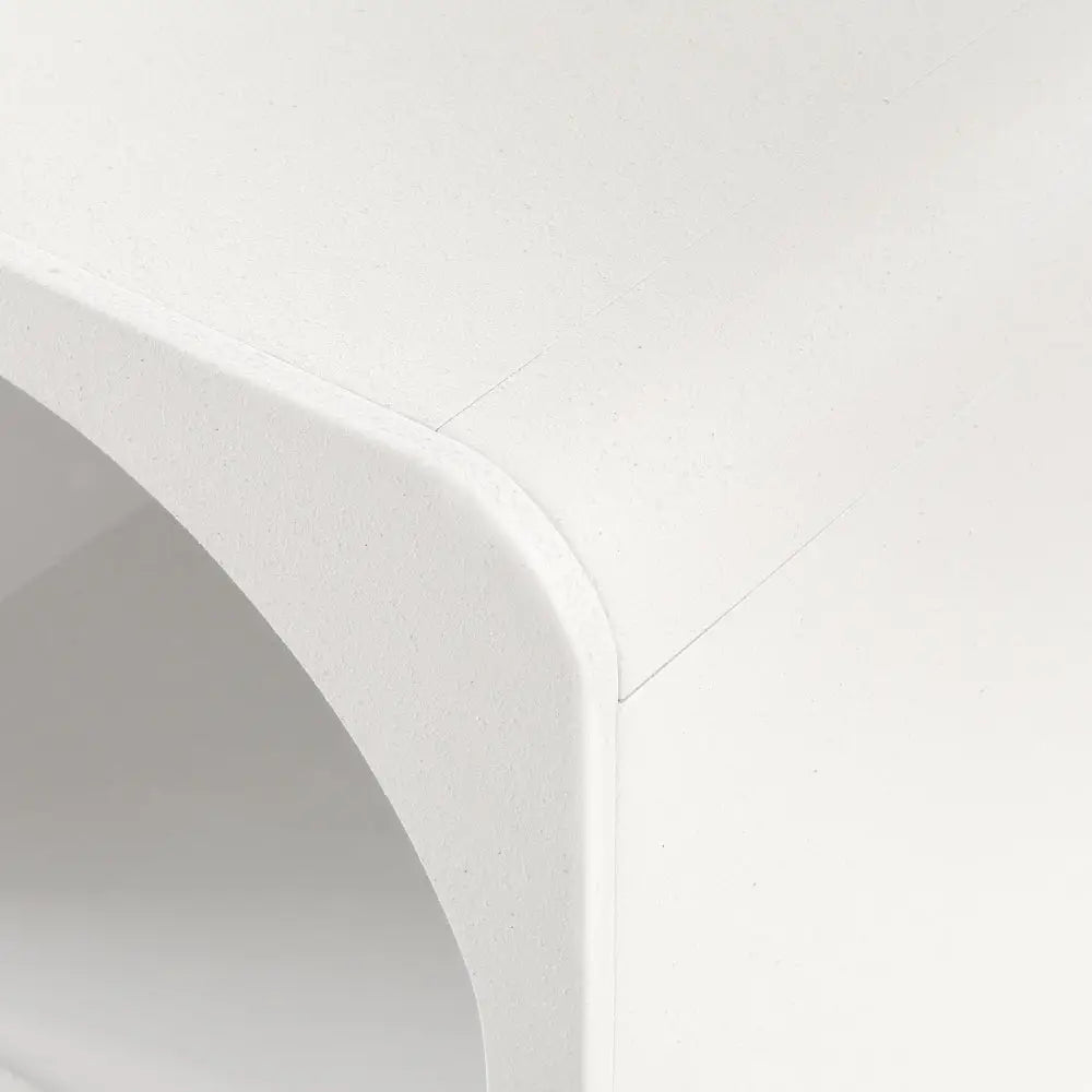 Artiss Bedside Table Shelves Side End Table Storage Nightstand White ARCHED - Furniture > Bedroom > Bedside Tables