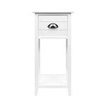 Artiss Bedside Table Vintage - THYME White - Furniture > Bedroom