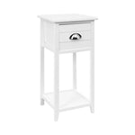 Artiss Bedside Table Vintage - THYME White - Furniture > Bedroom
