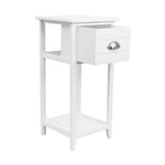 Artiss Bedside Table Vintage - THYME White - Furniture > Bedroom