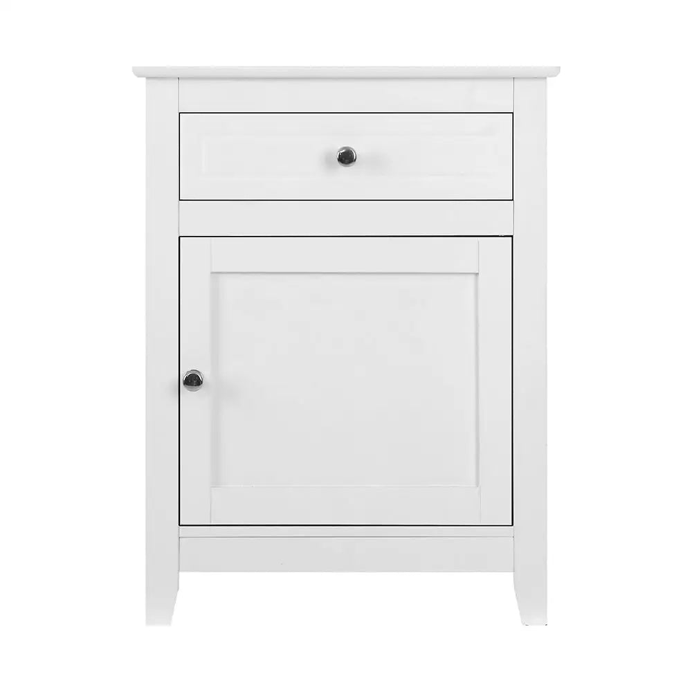 Artiss Bedside Tables Big Storage Drawers Cabinet Nightstand Lamp Chest White - Furniture > Bedroom