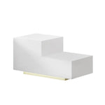 Artiss Bedside Tables LED 2 Drawers - REMI White - Furniture > Bedroom