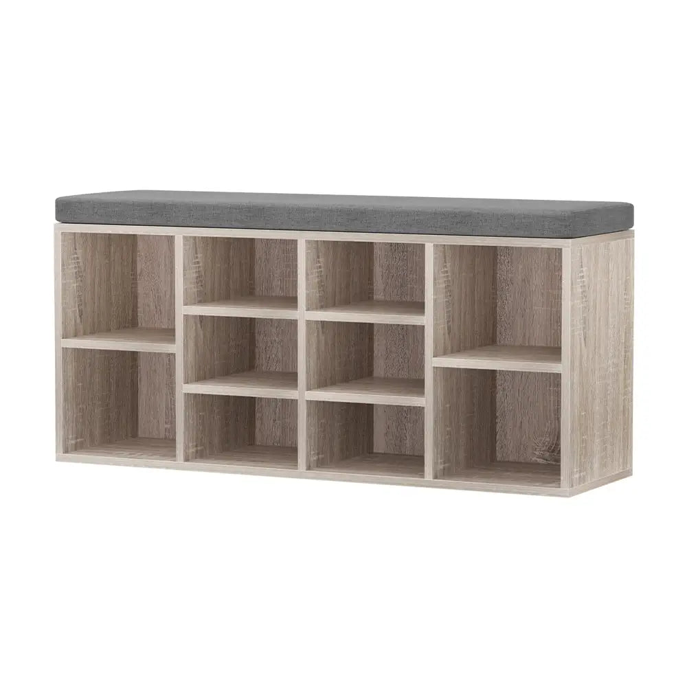 Artiss Bench Wooden Shoe Rack Storage - Furniture > Living Room
