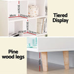 Artiss Bookshelf 3 Tiers 10 Cubes - CORA White - Furniture > Living Room > Bookcases & Shelves
