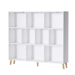 Artiss Bookshelf 3 Tiers 10 Cubes - CORA White - Furniture > Living Room > Bookcases & Shelves
