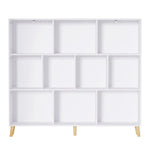 Artiss Bookshelf 3 Tiers 10 Cubes - CORA White - Furniture > Living Room > Bookcases & Shelves