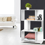 Artiss Bookshelf 3 Tiers - NINA White - Furniture > Living Room > Bookcases & Shelves