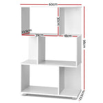 Artiss Bookshelf 3 Tiers - NINA White - Furniture > Living Room > Bookcases & Shelves