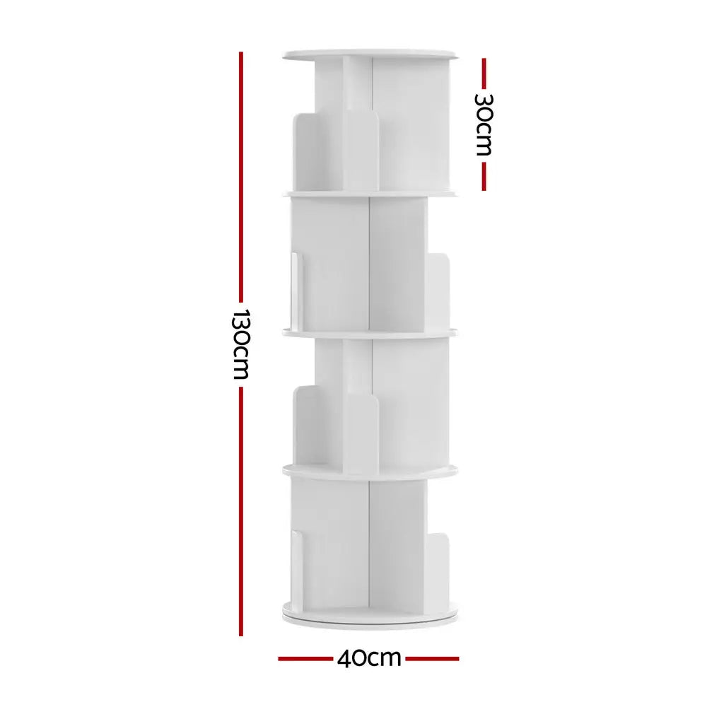Artiss Bookshelf 4 Tiers EDIE White - Furniture > Bedroom