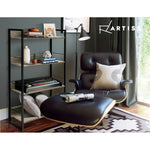 Artiss Bookshelf 4 Tiers - NOE Black and Oak - Furniture > Office