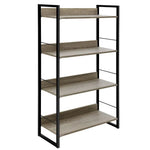 Artiss Bookshelf 4 Tiers - NOE Black and Oak - Furniture > Office