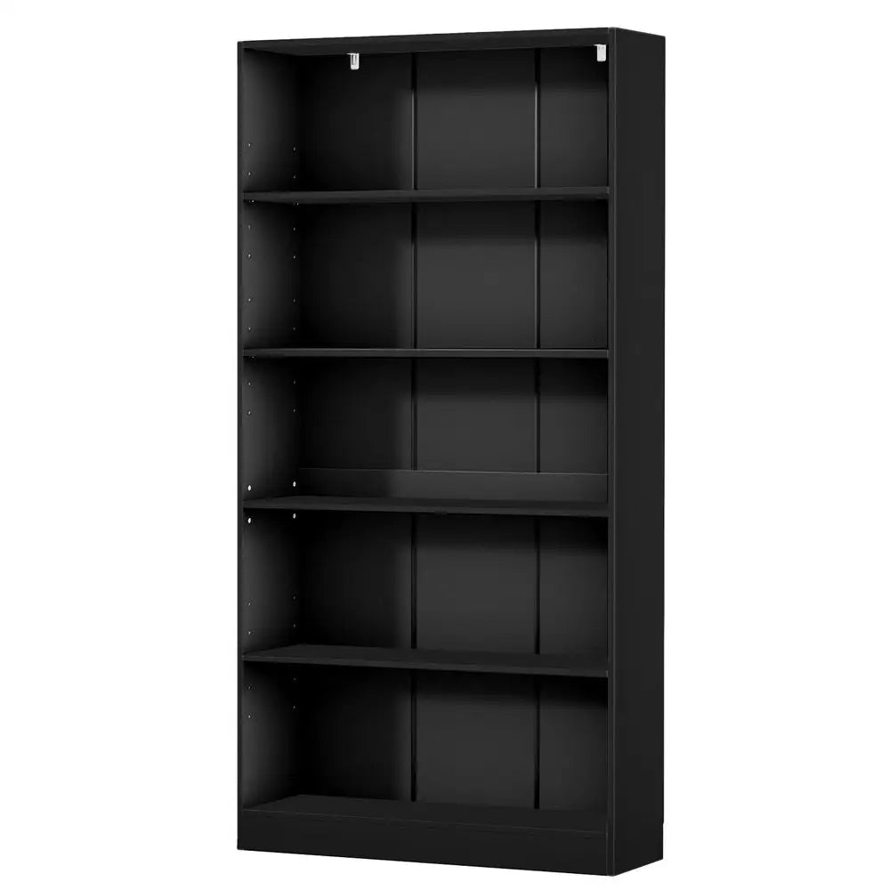 Artiss Bookshelf 5 Tiers ANTON Black - Furniture > Bedroom
