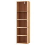 Artiss Bookshelf 5 Tiers MILO Pine - Furniture > Living Room