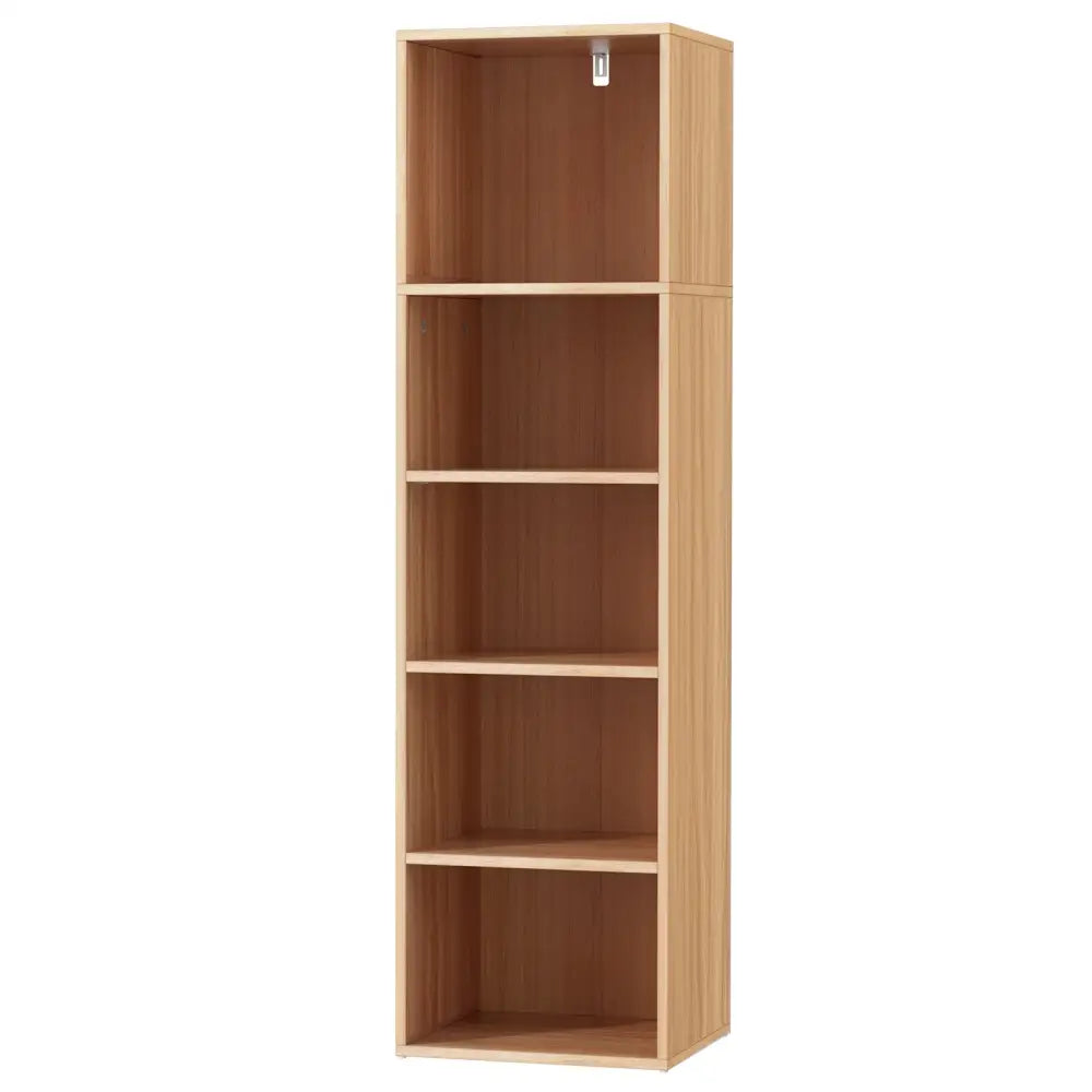 Artiss Bookshelf 5 Tiers MILO Pine - Furniture > Living Room