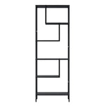 Artiss Bookshelf 5 Tiers RHYS Black - Furniture > Living Room