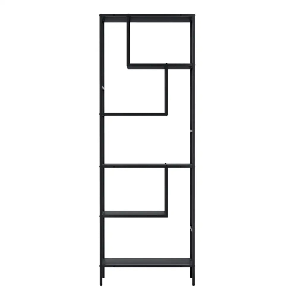 Artiss Bookshelf 5 Tiers RHYS Black - Furniture > Living Room