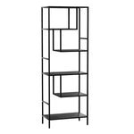 Artiss Bookshelf 5 Tiers RHYS Black - Furniture > Living Room