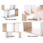 Artiss Bookshelf 5 Tiers - RITA White and Oak - Furniture > Living Room