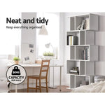 Artiss Bookshelf 5 Tiers - RITA White - Furniture > Office