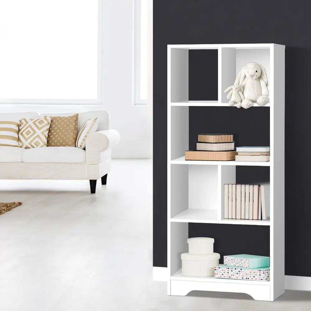 Artiss Bookshelf 6 Tiers - ANA White - Furniture > Living Room