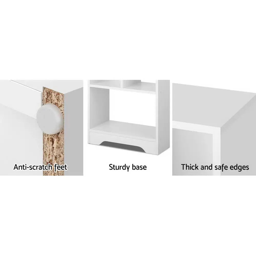 Artiss Bookshelf 6 Tiers - ANA White - Furniture > Living Room