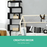 Artiss Bookshelf 6 Tiers - RIVA Black - Furniture > Bedroom
