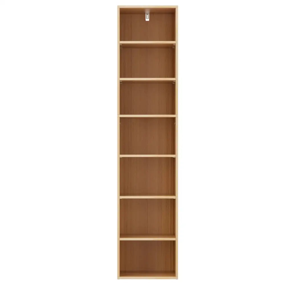 Artiss Bookshelf 7 Tiers MILO Pine - Furniture > Living Room