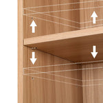 Artiss Bookshelf 8 Tiers MILO Pine - Furniture > Living Room