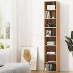 Artiss Bookshelf 8 Tiers MILO Pine - Furniture > Living Room