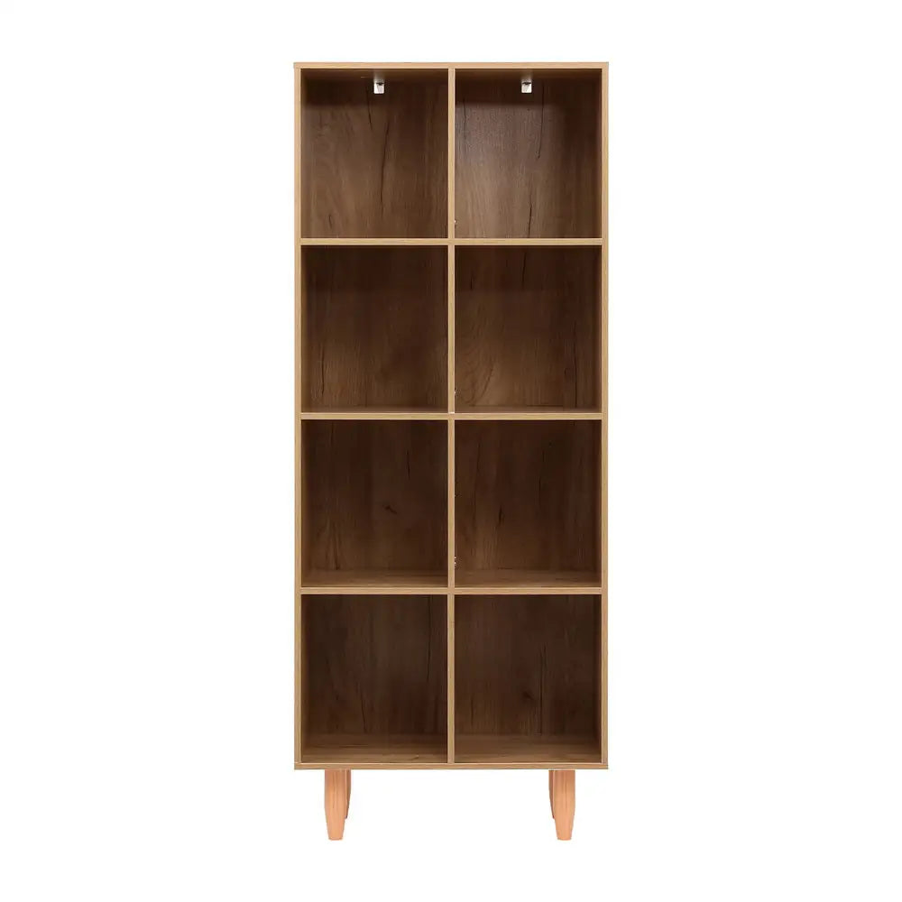 Artiss Bookshelf Bookcase 4 Tiers LEOR Walnut - Furniture > Living Room > Bookcases & Shelves