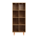 Artiss Bookshelf Bookcase 4 Tiers LEOR Walnut - Furniture > Living Room > Bookcases & Shelves