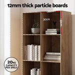 Artiss Bookshelf Bookcase 4 Tiers LEOR Walnut - Furniture > Living Room > Bookcases & Shelves