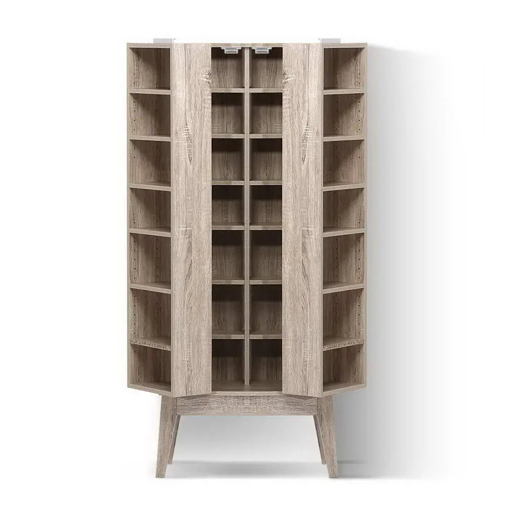 Artiss Bookshelf CD Storage Rack - BERG Oak - Furniture > Living Room > Bookcases & Shelves