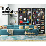 Artiss Bookshelf CD Storage Rack - BERT Black - Furniture > Living Room > Bookcases & Shelves