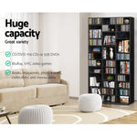 Artiss Bookshelf CD Storage Rack - BERT Black - Furniture > Living Room > Bookcases & Shelves