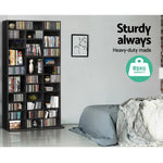 Artiss Bookshelf CD Storage Rack - BERT Black - Furniture > Living Room > Bookcases & Shelves