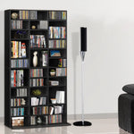 Artiss Bookshelf CD Storage Rack - BERT Black - Furniture > Living Room > Bookcases & Shelves