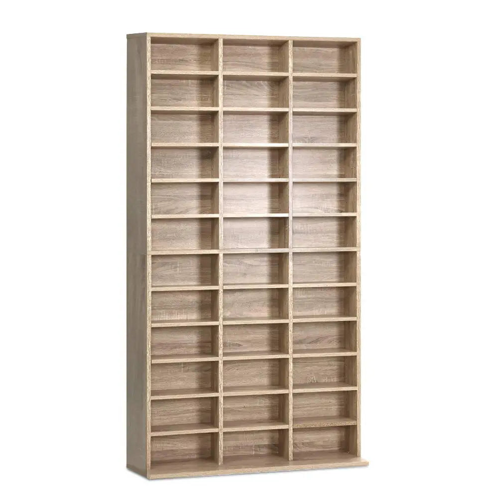 Artiss Bookshelf CD Storage Rack - BERT Oak - Furniture > Office