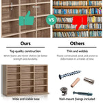 Artiss Bookshelf CD Storage Rack - BERT Oak - Furniture > Office