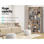 Artiss Bookshelf CD Storage Rack - BERT Oak - Furniture > Office