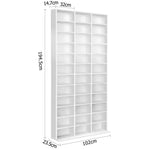 Artiss Bookshelf CD Storage Rack - BERT White - Home & Garden > Storage